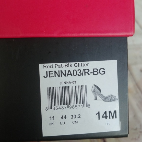 PLEASER | Red & Black Patent Leather Jenna Heels Size 14M. New in the box! - Picture 15 of 16